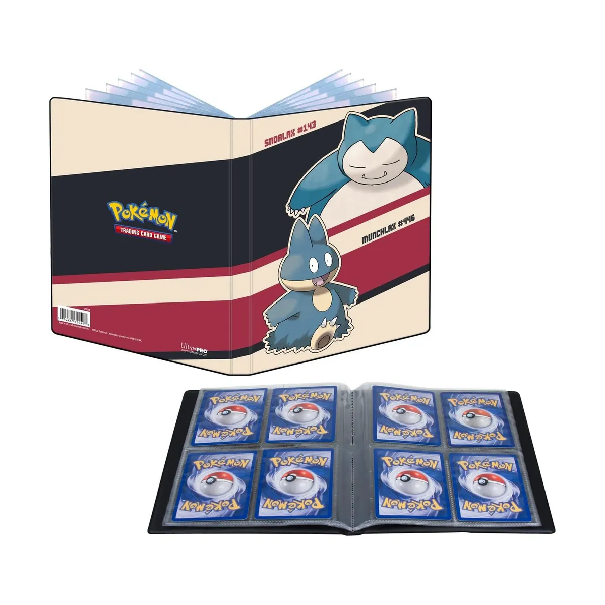 POKEMON - Pokemon Ultra Pro Snorlax Munchlax 4 Pocket Portafolio