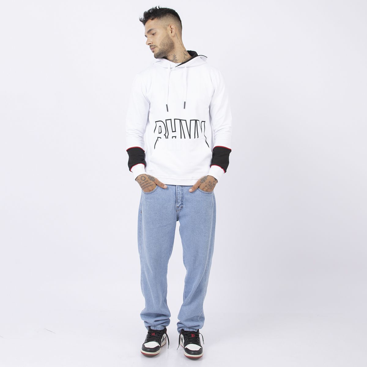 BHEVSK - Polera blanca hombre charger