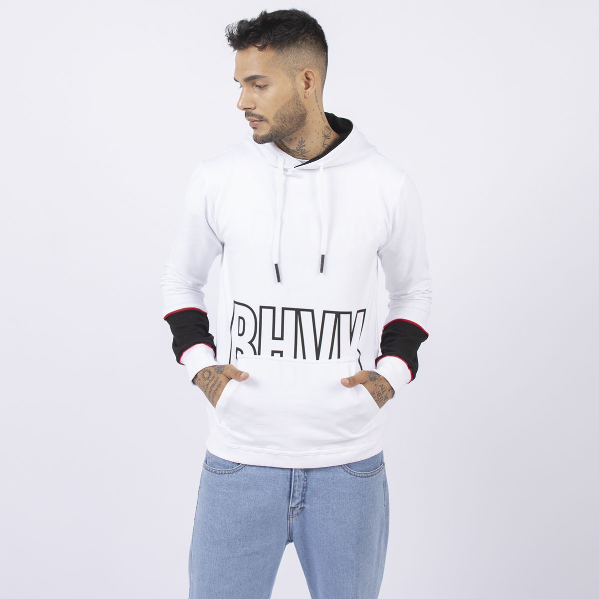 BHEVSK - Polera blanca hombre charger
