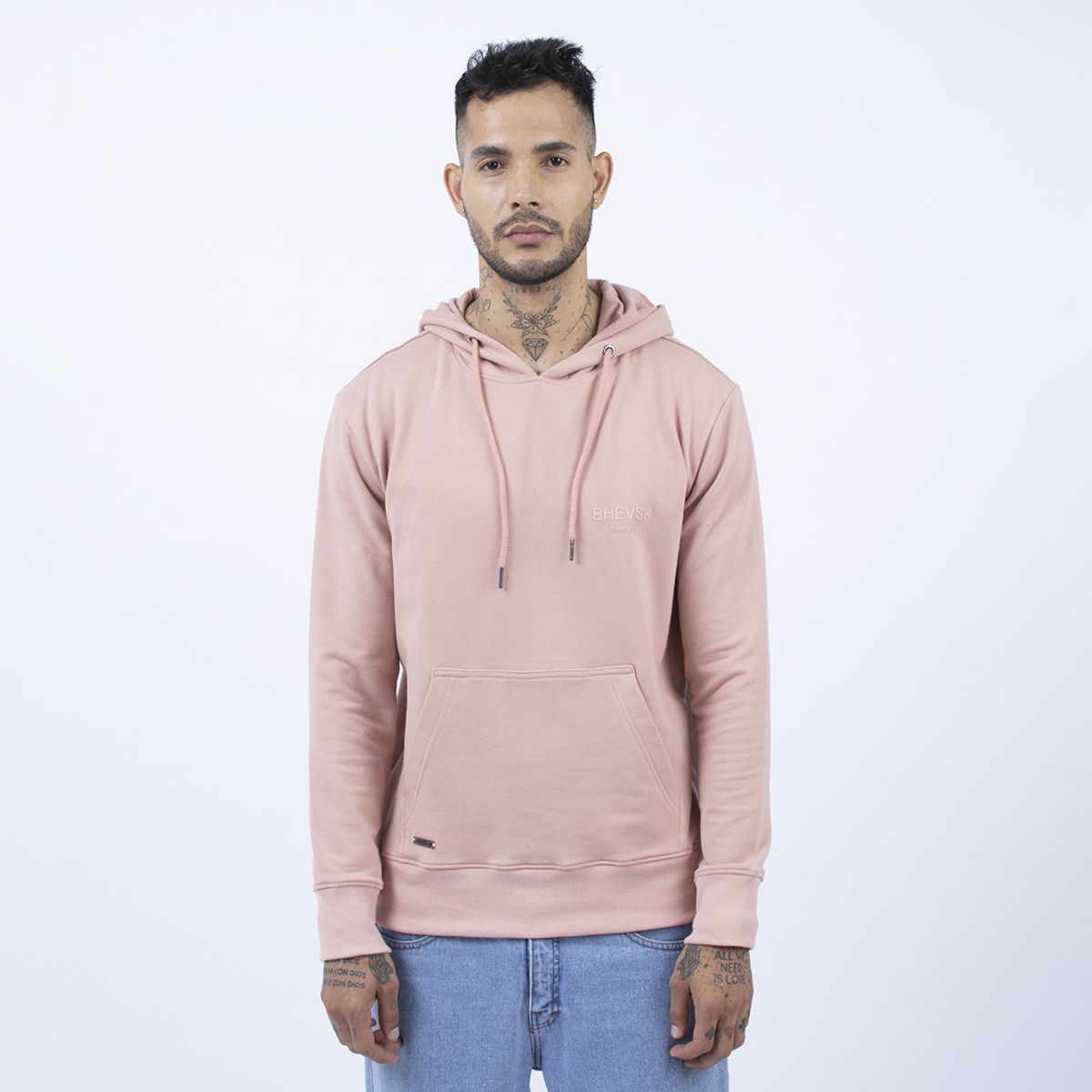 BHEVSK - Polera Algodón Hombre Outsider Rosa