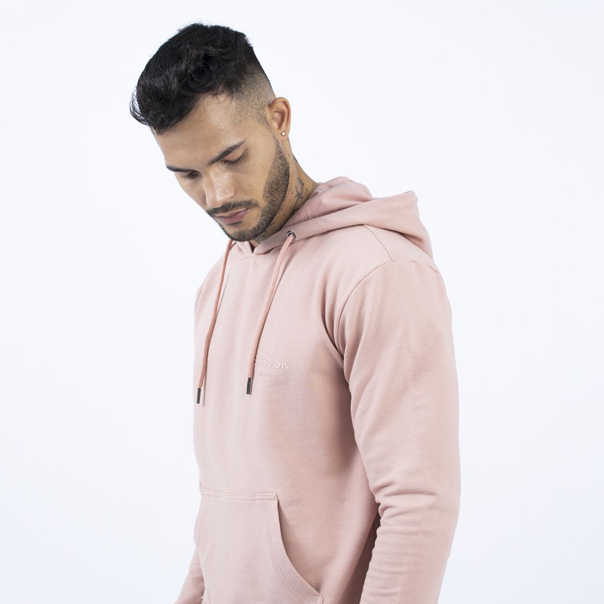 BHEVSK - Polera Algodón Hombre Outsider Rosa