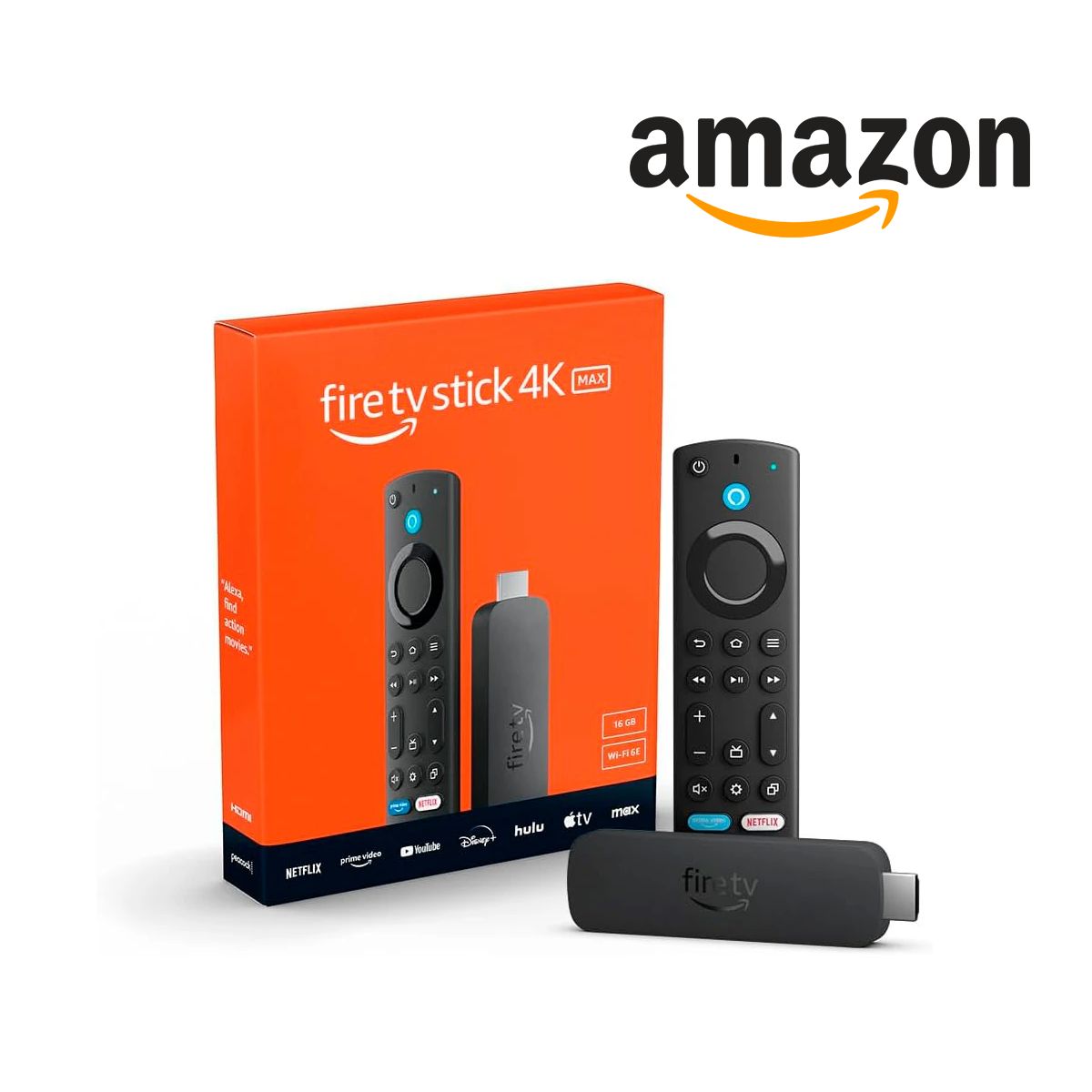 AMAZON - Fire TV Stick 4K Max 2da Gen 2023 - Alexa 3ra Gen - con WiFi 6E