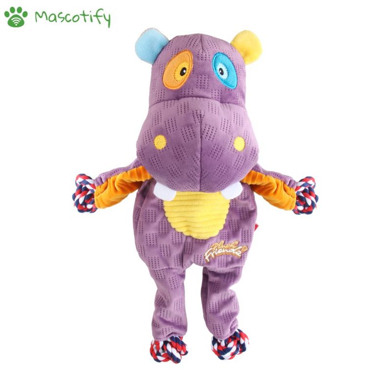 GIGWI - GIGwi Plush Friendz Hippo - Juguete para perros
