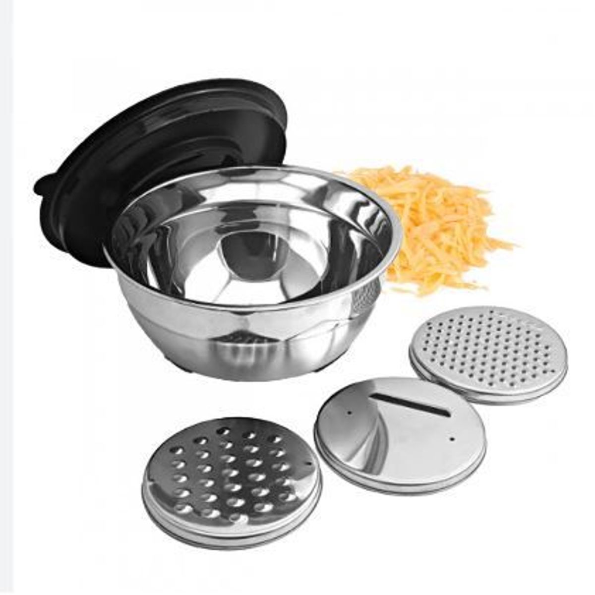 BEHOME - Bowl de acero inoxidable 2.5 L - Con ralladores