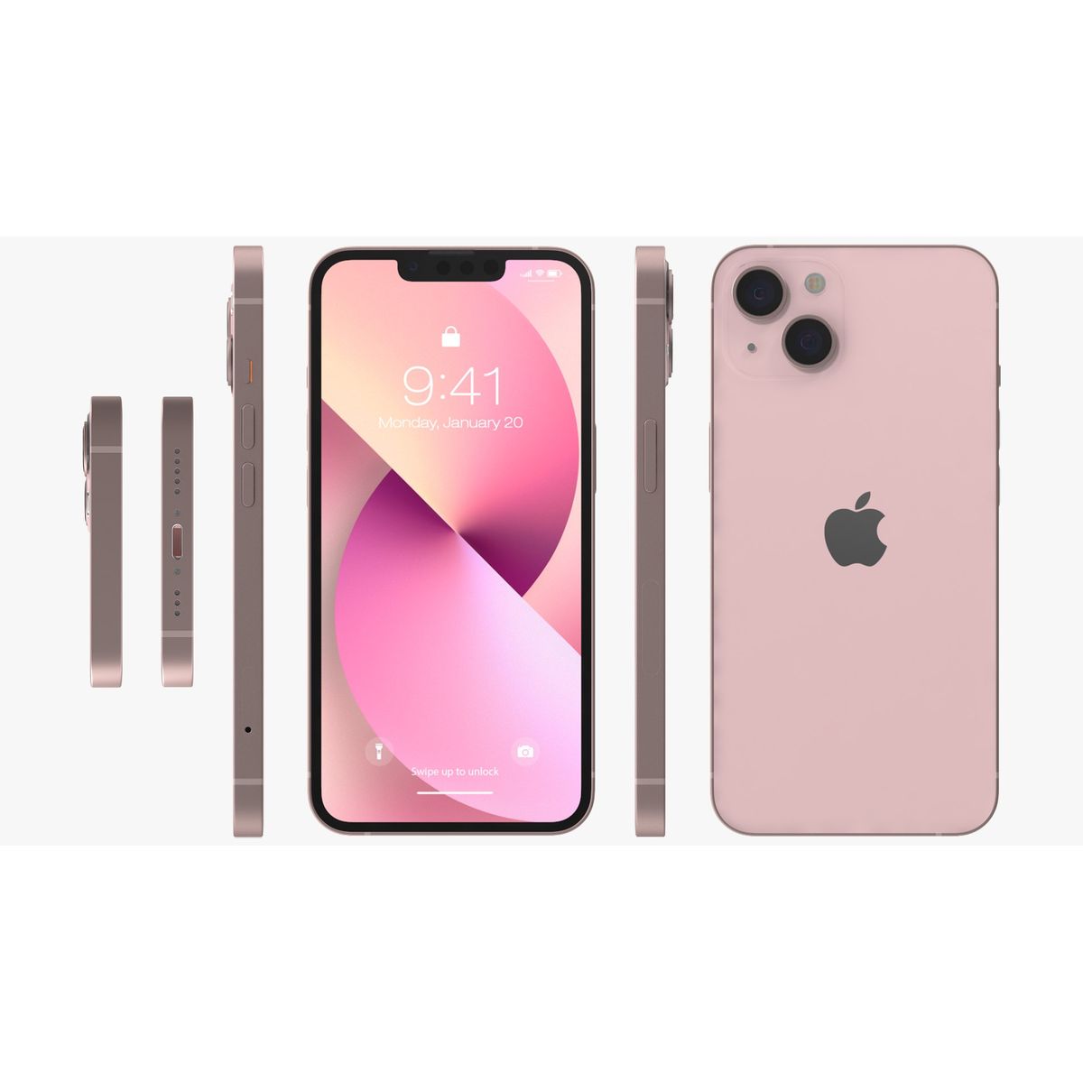 APPLE - IPhone 13 256GB, Grado A  Bateria 100% Entrega Inmediata Leer descripcion Rosado Reacondicionado