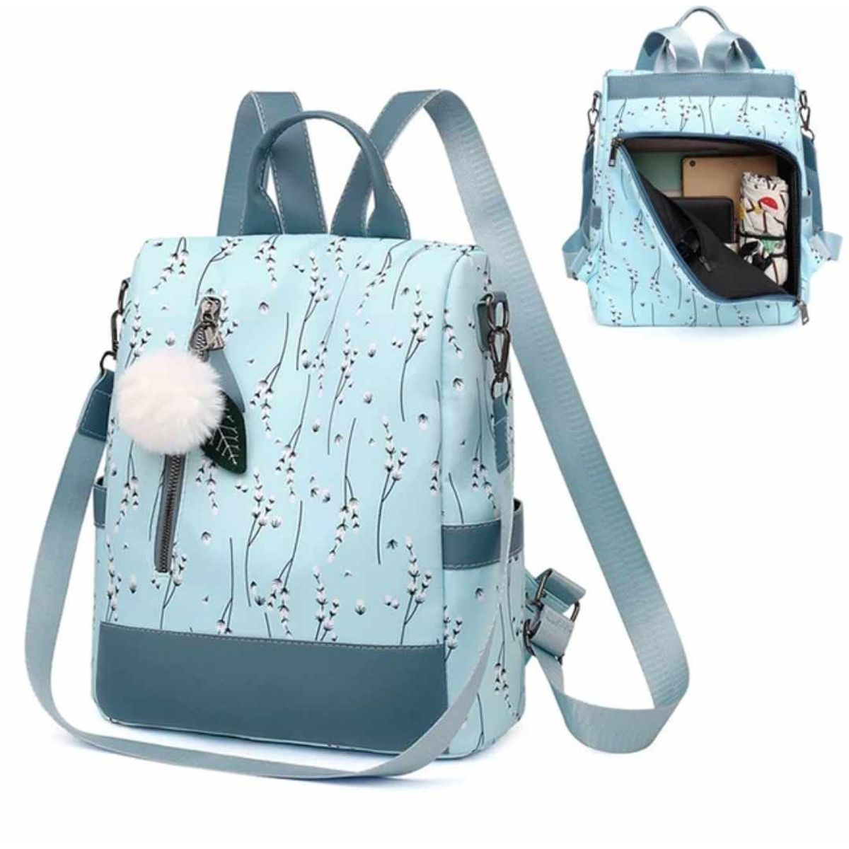 GENERICO - Mochila Mujer Antirrobo Coreana Bolso Dama Trend 2024 Casual Urbana