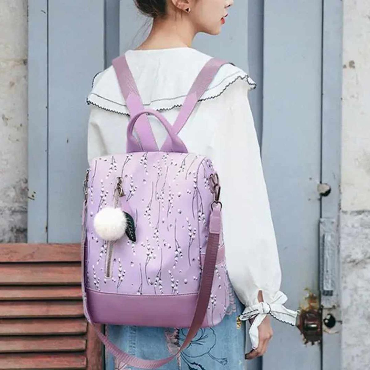 GENERICO - Mochila Mujer Antirrobo Coreana Bolso Dama Trend 2024 Casual Urbana