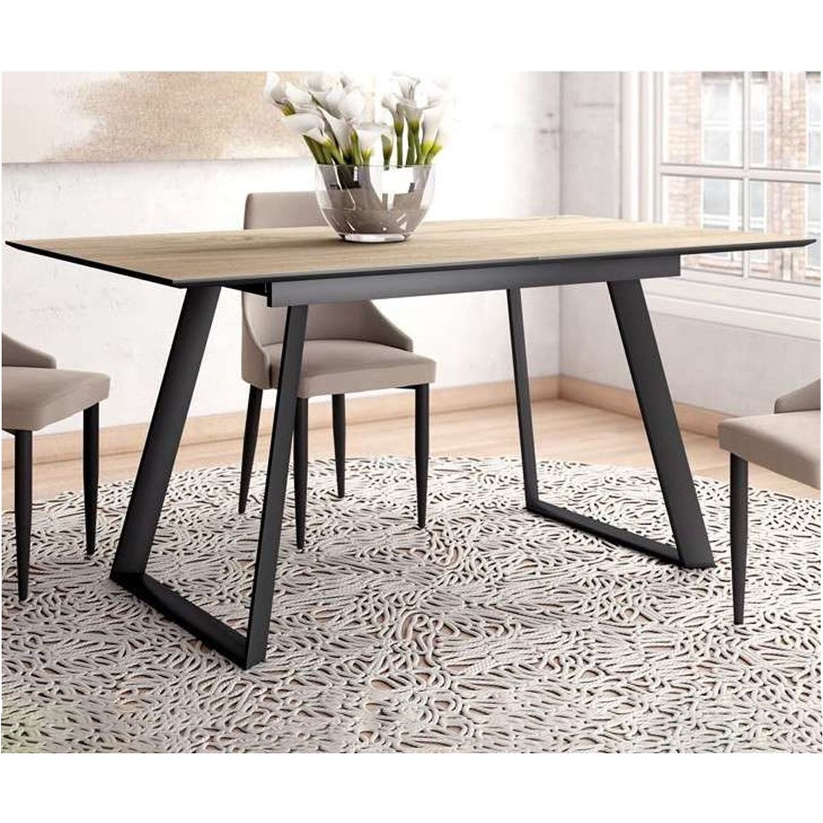 VENTITAS HOME - Mesa de Comedor Nikoleta Ventitas Home Rovere