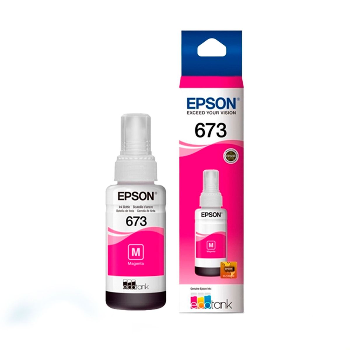 EPSON - TINTA EPSON 673 MAGENTA, L805/L850/L810/L800 70 ML P/N: C13T67332A