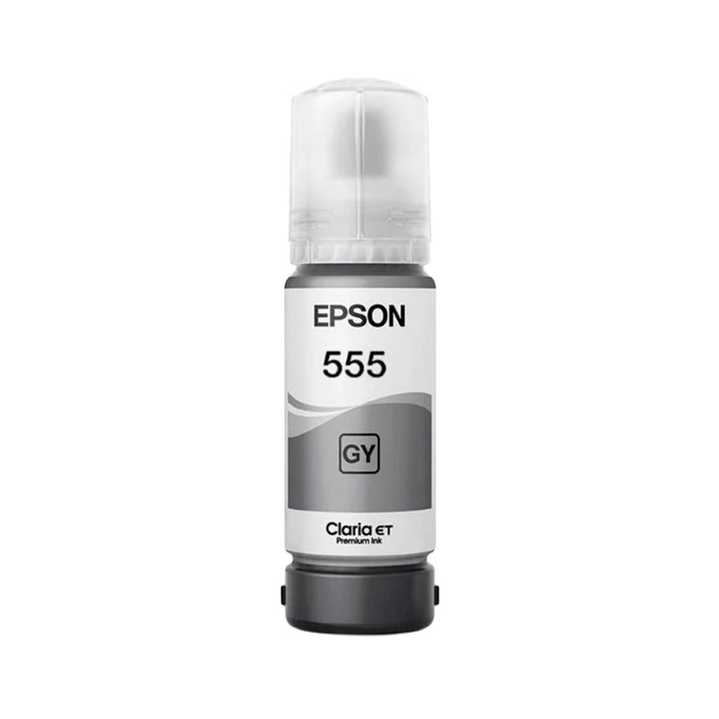 EPSON - BOTELLA DE TINTA EPSON T555520 GRIS ECOTANK L8160/L8180 P/N: C13T06Y52A