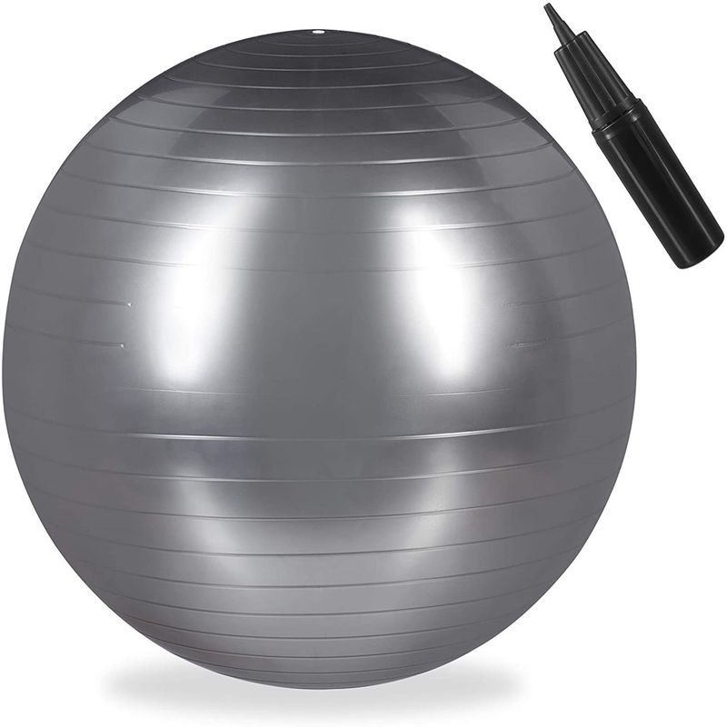 ALPHA GYM - Pelota para yoga y pilates  Inflador 85cm Profesional