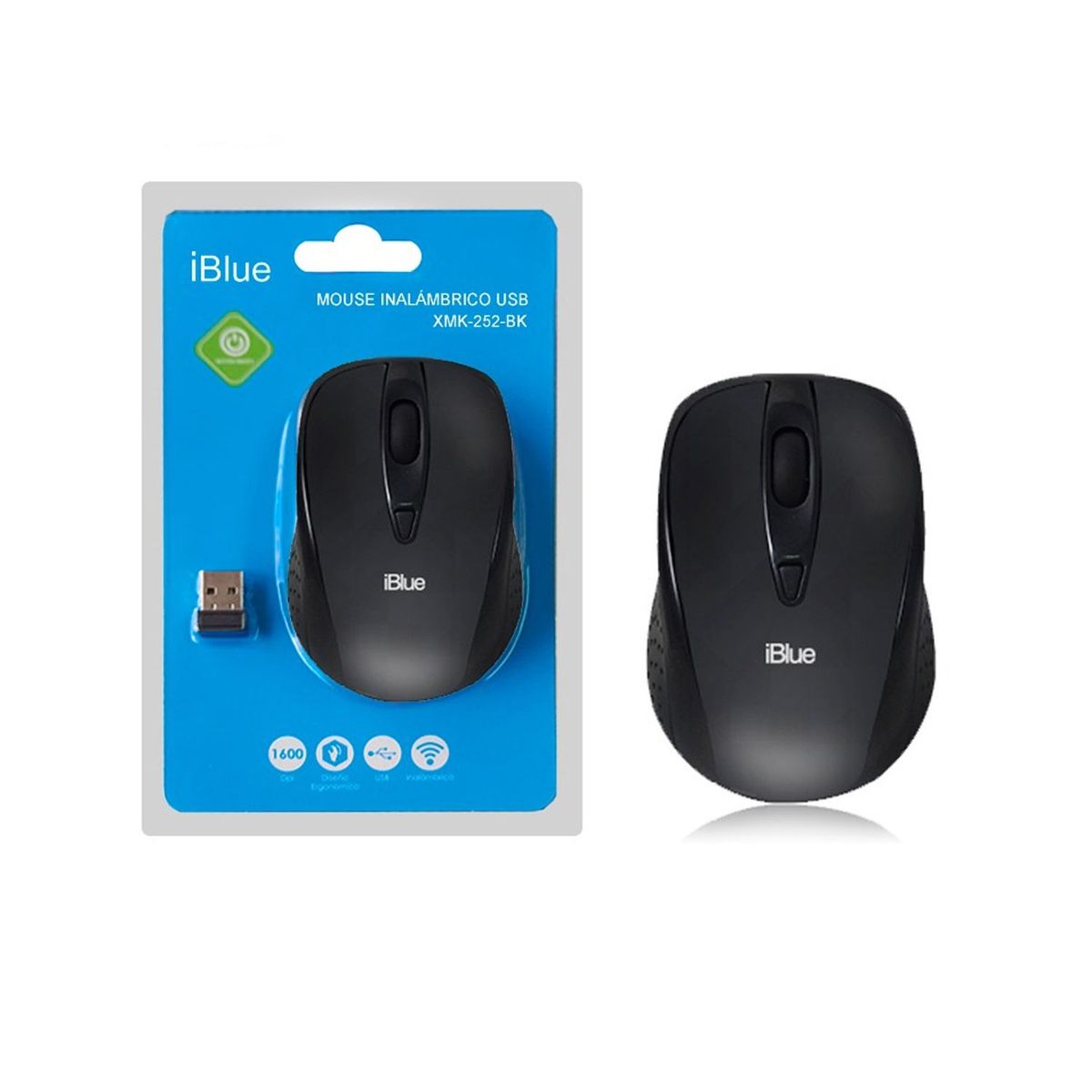 IBLUE - Mouse Iblue Micro Wireless V2 XMK-252 Negro