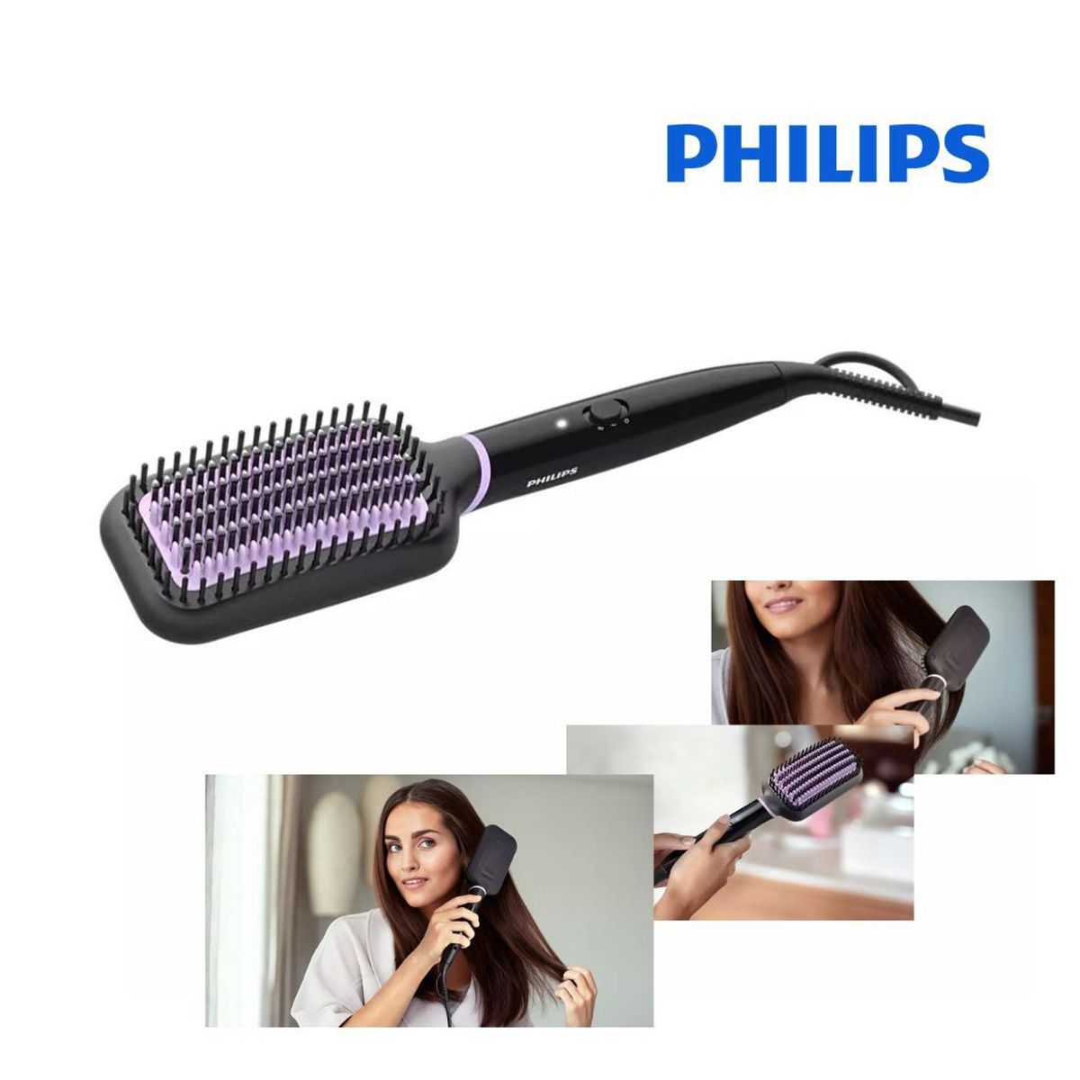 PHILIPS - Cepillo Alisador de Cabello BHH880 PHILIPS