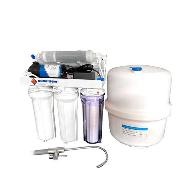 OSMOSISPERU - Filtro de Osmosis Inversa 5 etapas Con Bomba