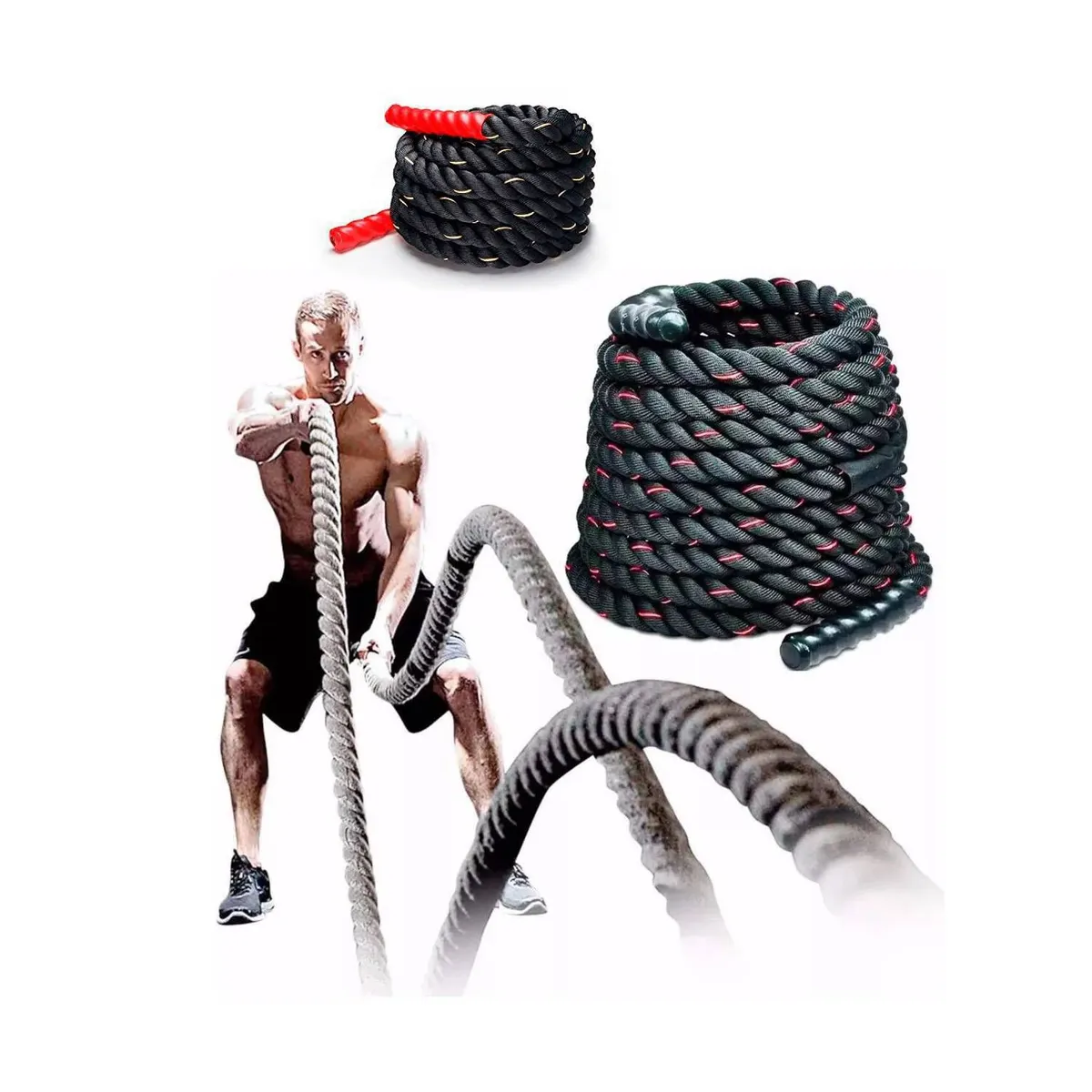 GENERICO - Cuerda de Crossfit Largo 9 Metros