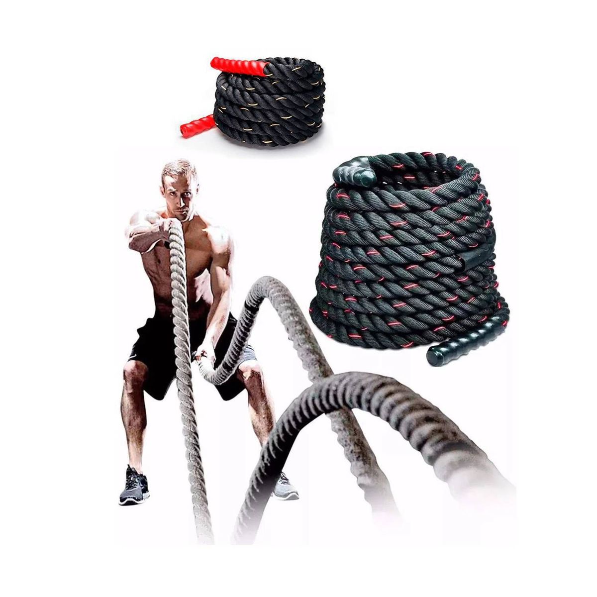 GENERICO - Cuerda de Crossfit Largo 9 Metros