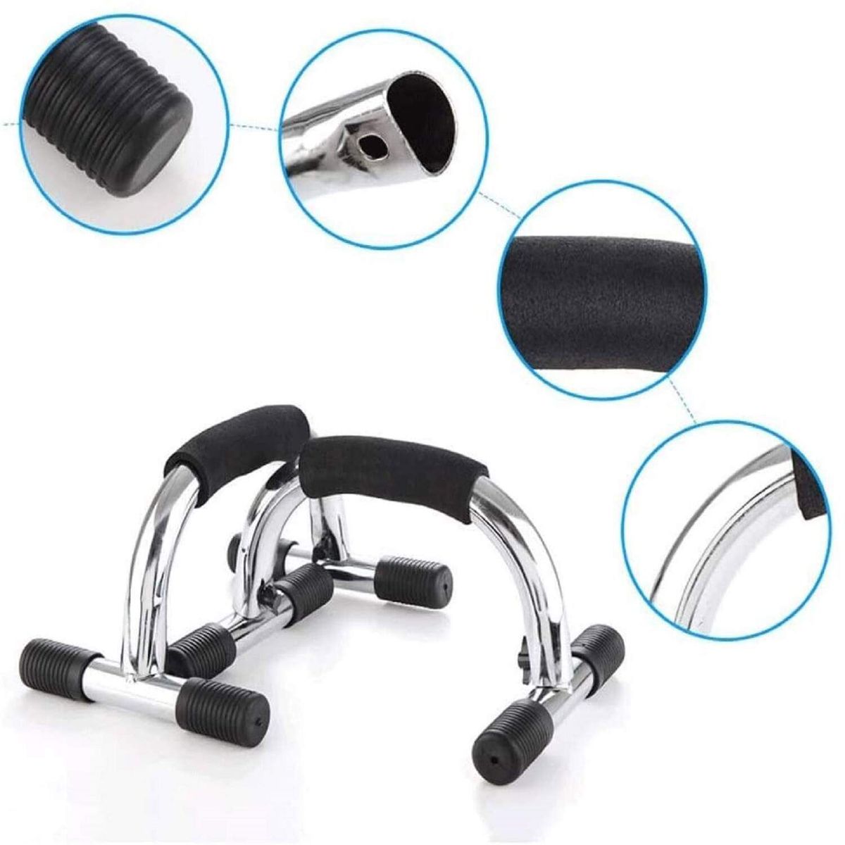 ALPHA GYM - Push up bar de acero barra para flexiones miniparalelas