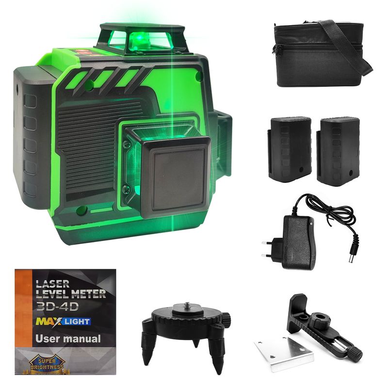 GENERICO - Láser Nivel Herramienta Vertical Líneas Horizon 12 Líneas