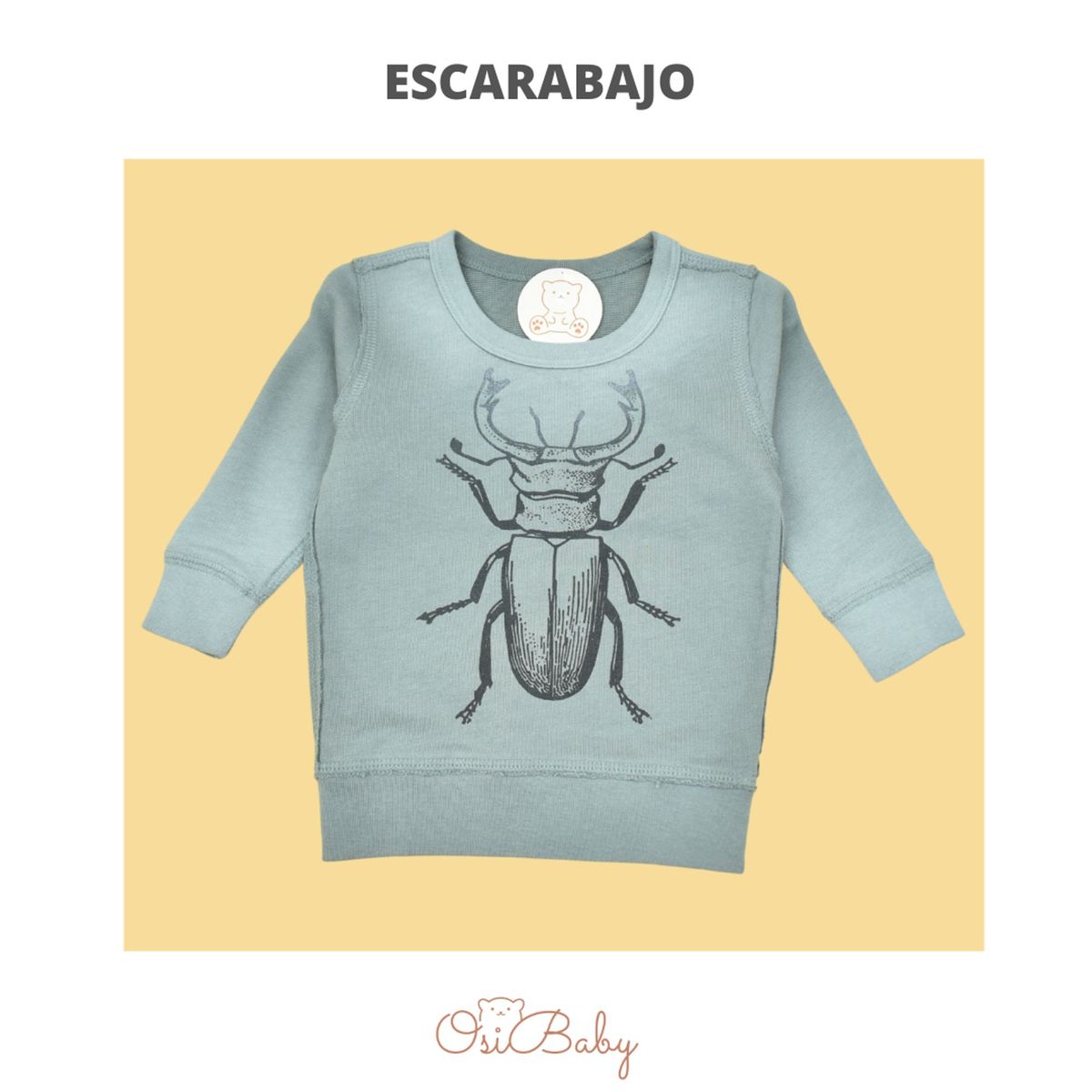 ALLEZ COLLECTION - POLERA BEBE HOMBRE  ESCARABAJO