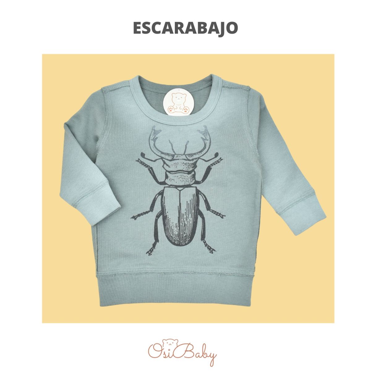 ALLEZ COLLECTION - POLERA BEBE HOMBRE  ESCARABAJO