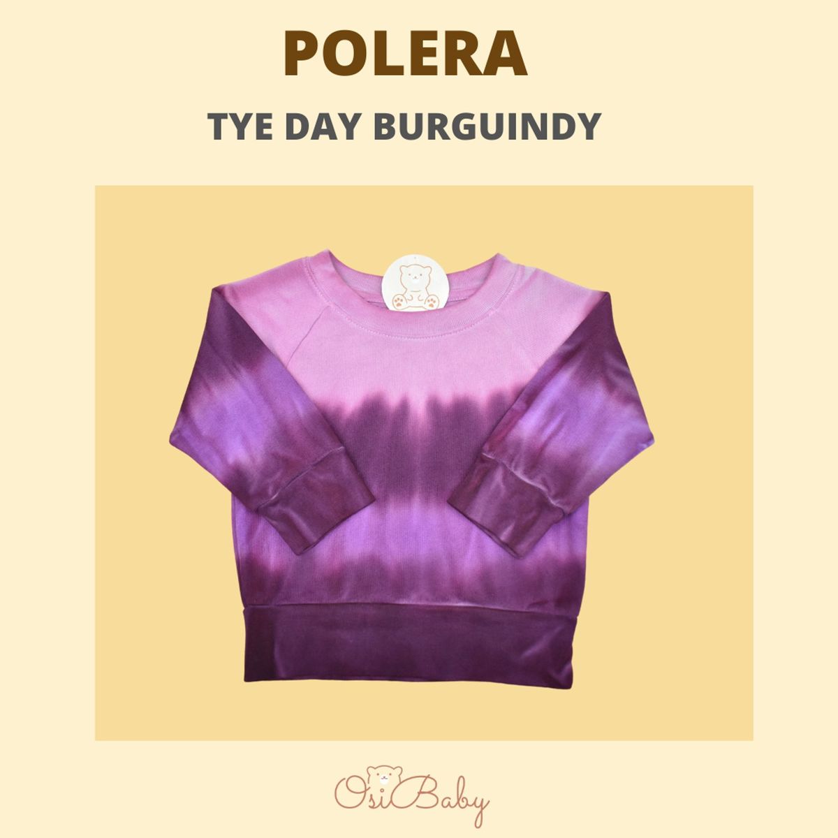 ALLEZ COLLECTION - POLERA BEBE MUJER TIE DYE