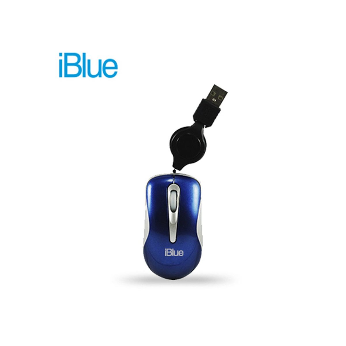 IBLUE - Mouse Optical Iblue Micro Traveler Retractil XMK-977 Azul