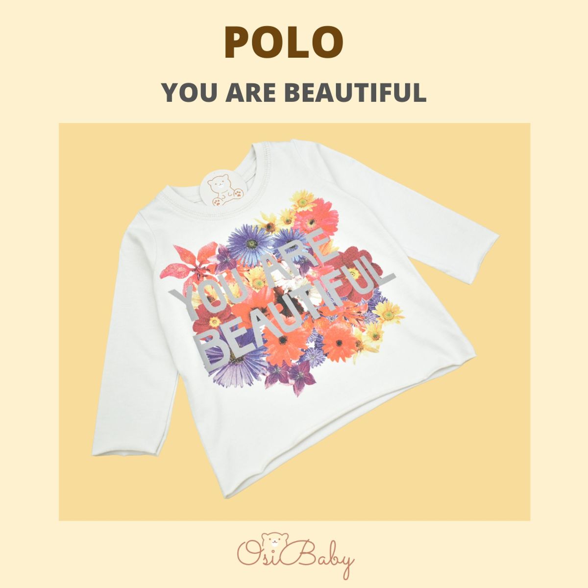 ALLEZ COLLECTION - POLO BEBE MUJER ML YOU ARE BEAUTIFUL