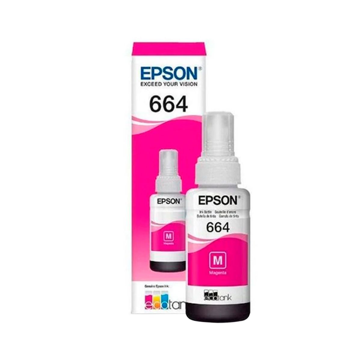 EPSON - TINTA EPSON 664 MAGENTA PARA L110 A L220/L300 A L375/L455 P/N: T664320