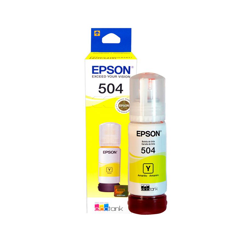 EPSON - TINTA EPSON 504 YELLOW P/L4150/L4160/L4260/L6161/L6171/ P/N: T504420