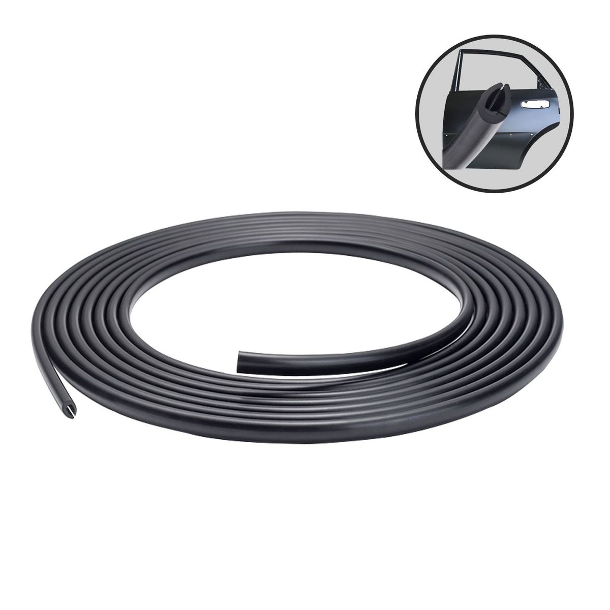 GENERICO - Filete de Puerta para auto negro