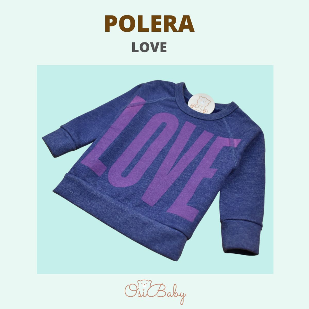 ALLEZ COLLECTION - POLERA BEBE MUJER LOVE