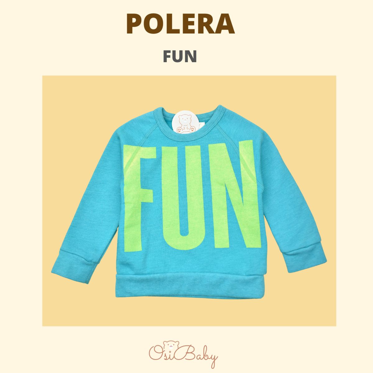 ALLEZ COLLECTION - POLERA BEBE MUJER FUN CREW