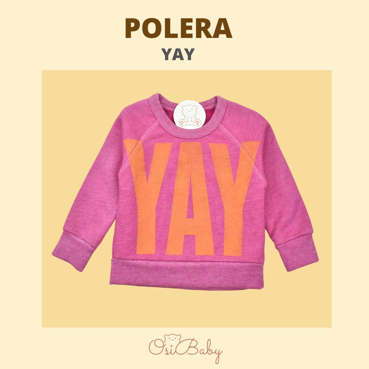 ALLEZ COLLECTION - POLERA BEBE MUJER YAY