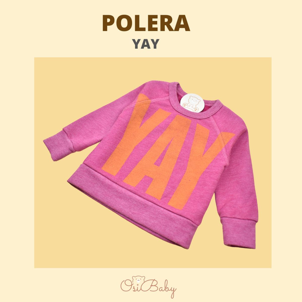 ALLEZ COLLECTION - POLERA BEBE MUJER YAY