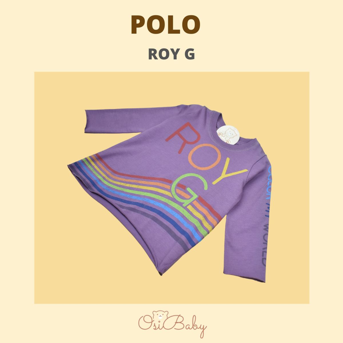 ALLEZ COLLECTION - POLO BEBE MUJER ML COLOR MY WORLD ROY G