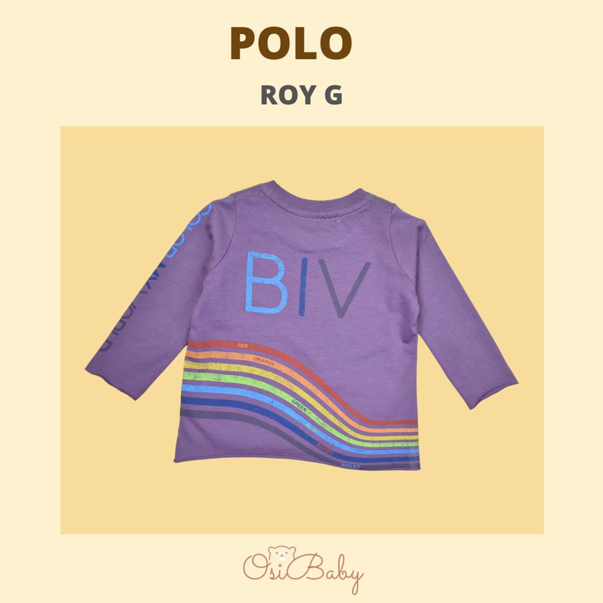 ALLEZ COLLECTION - POLO BEBE MUJER ML COLOR MY WORLD ROY G