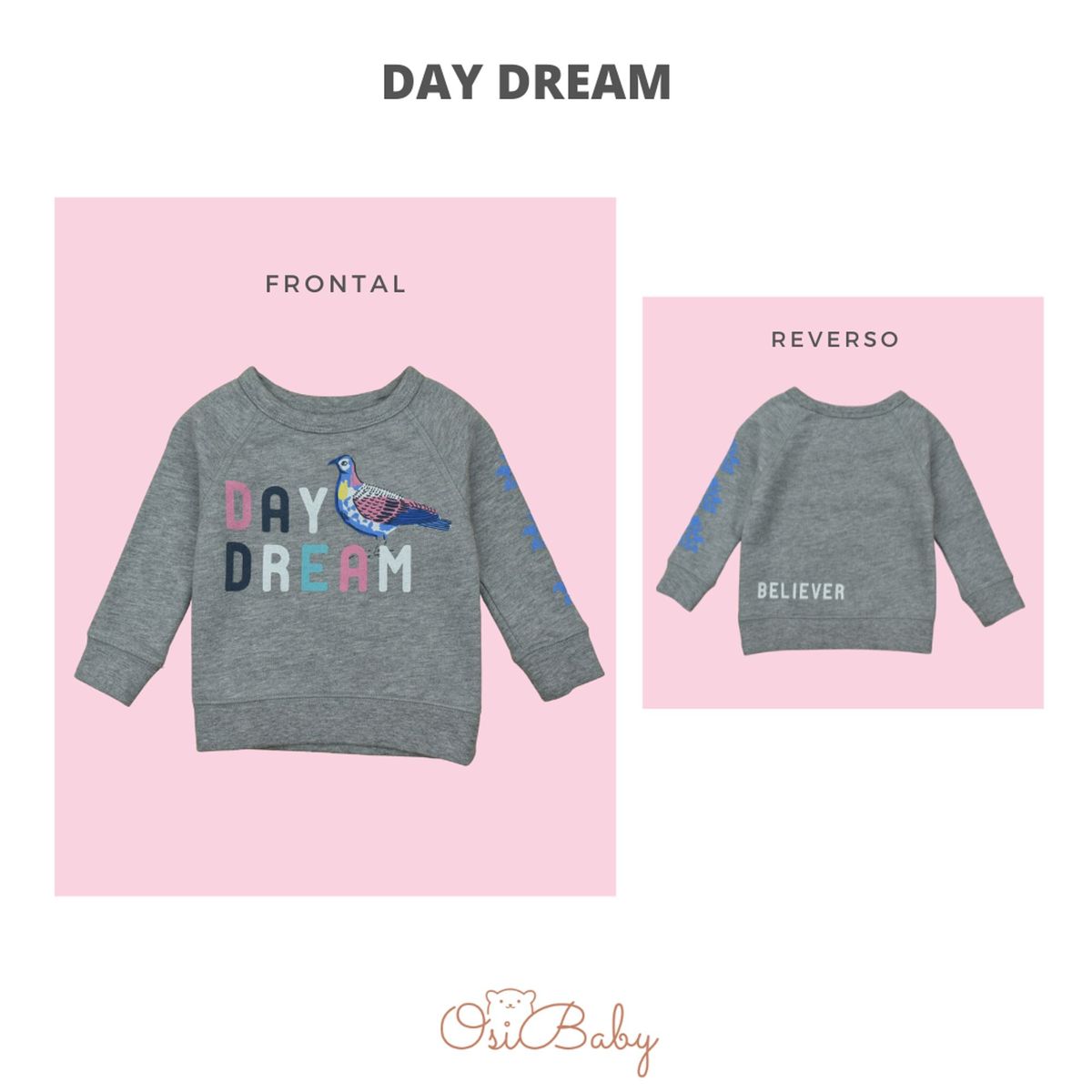 ALLEZ COLLECTION - POLERA BEBE MUJER BELIEVER /  DAY DREAM