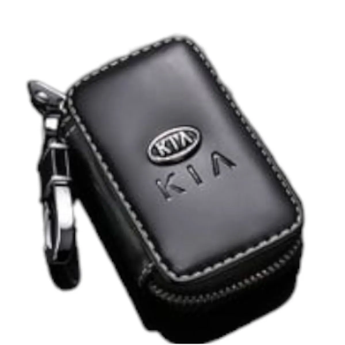 GENERICO - FUNDA DE CUERO PARA LLAVE DE CARRO - KIA