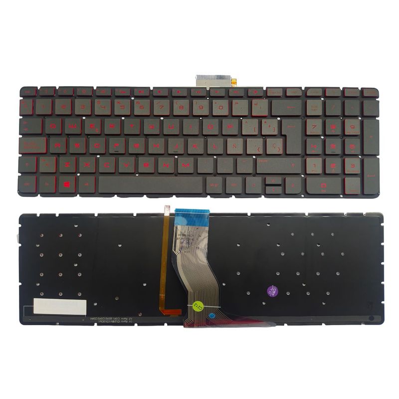 HP - Teclado ORIGINAL HP Omen 15-AE 15-AW 15-AR 15-BK 15-BC 17-AB Español