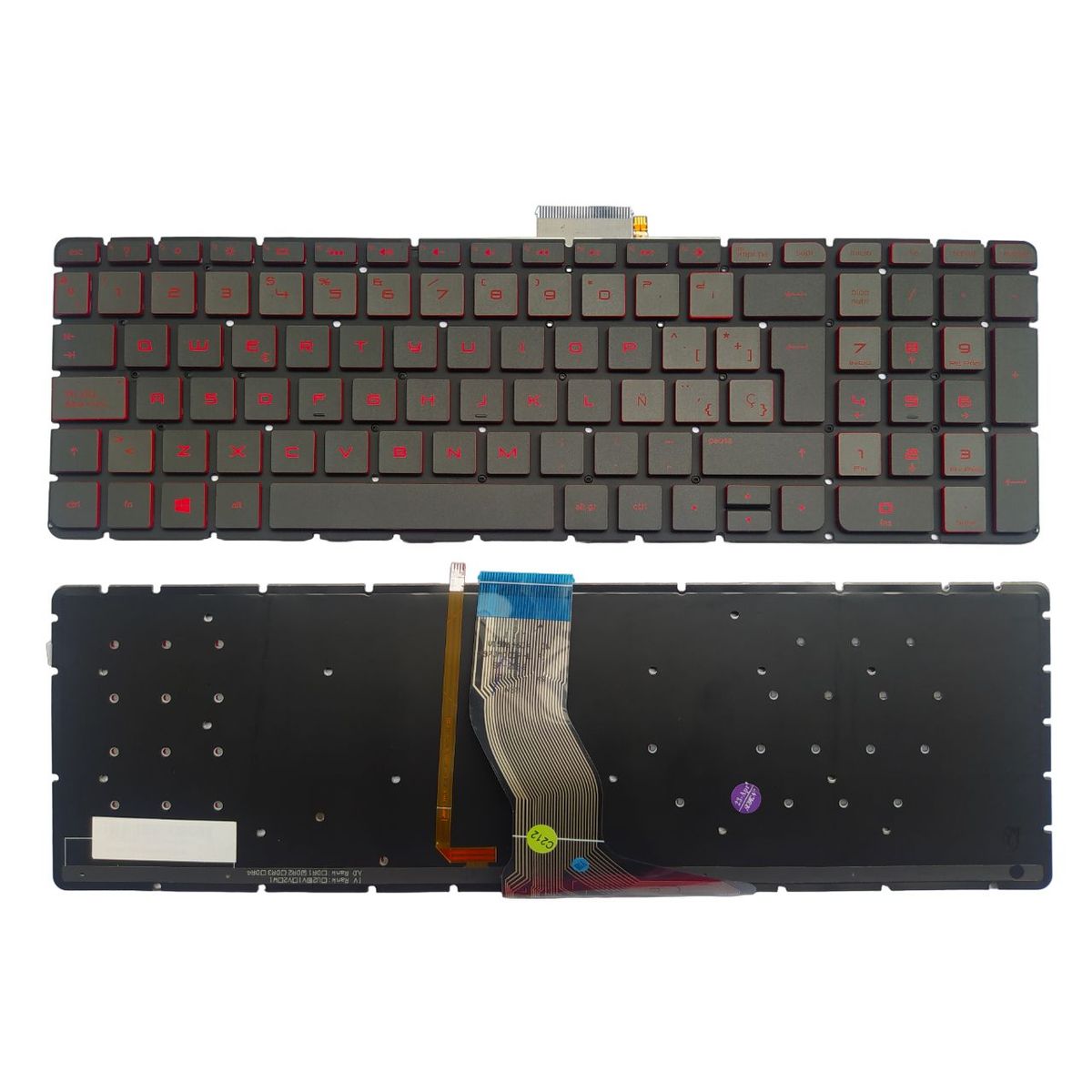 HP - Teclado ORIGINAL HP Omen 17-G 17-U 17T-U 17-W 17T-W Envy 17-N Español
