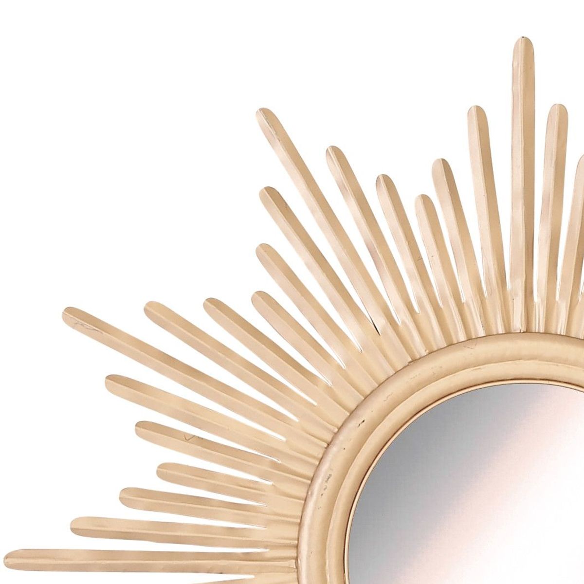 GENERICO - Espejo Sol Dorado Metal