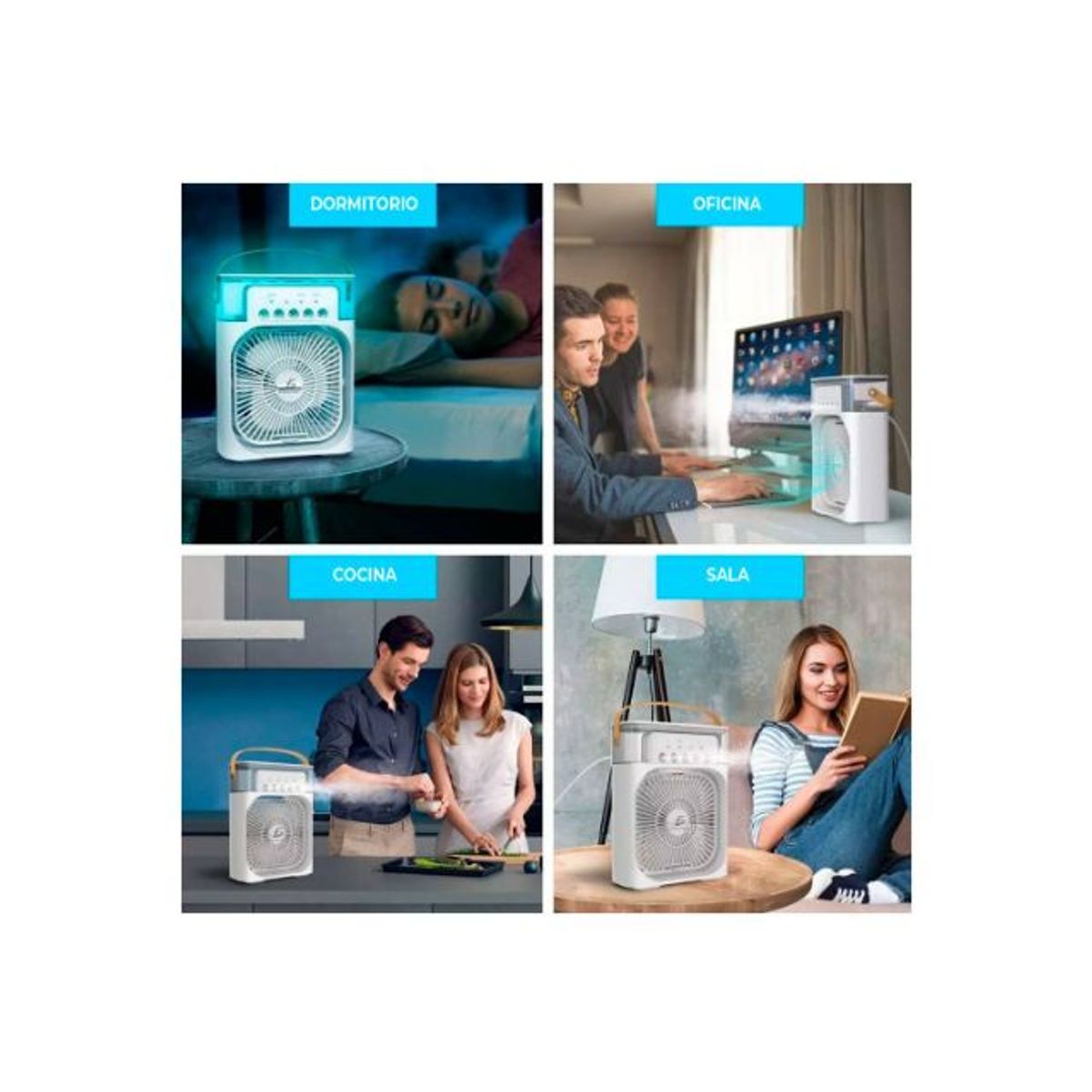 NO LOGO - VENTILADOR CON ENFRIADOR DE AIRE 3 EN 1.