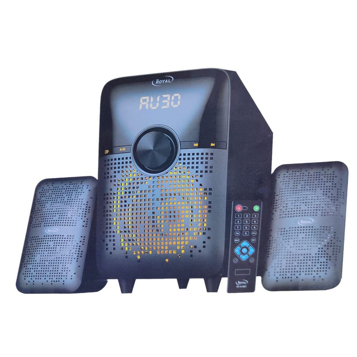ROYAL - Parlante Royal Multimedia Speaker 2.1 RY-414BT- Royal - Negro