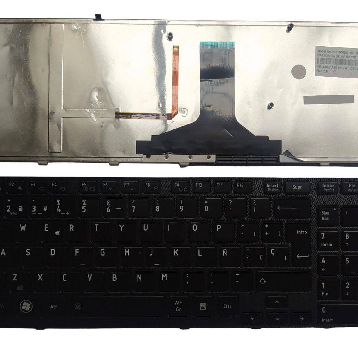 TOSHIBA - Teclado ORIGINAL TOSHIBA A660 A600 A600D A665 RETROILUMINADO