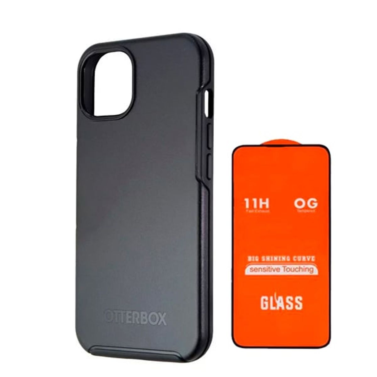NILLKIN - Case Otterbox Symmetry Para Iphone 15 Pro Negro + Vidrio 11D