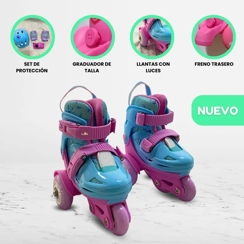 OKA - Patines Graduables para Niño «KIDS» Turquoise