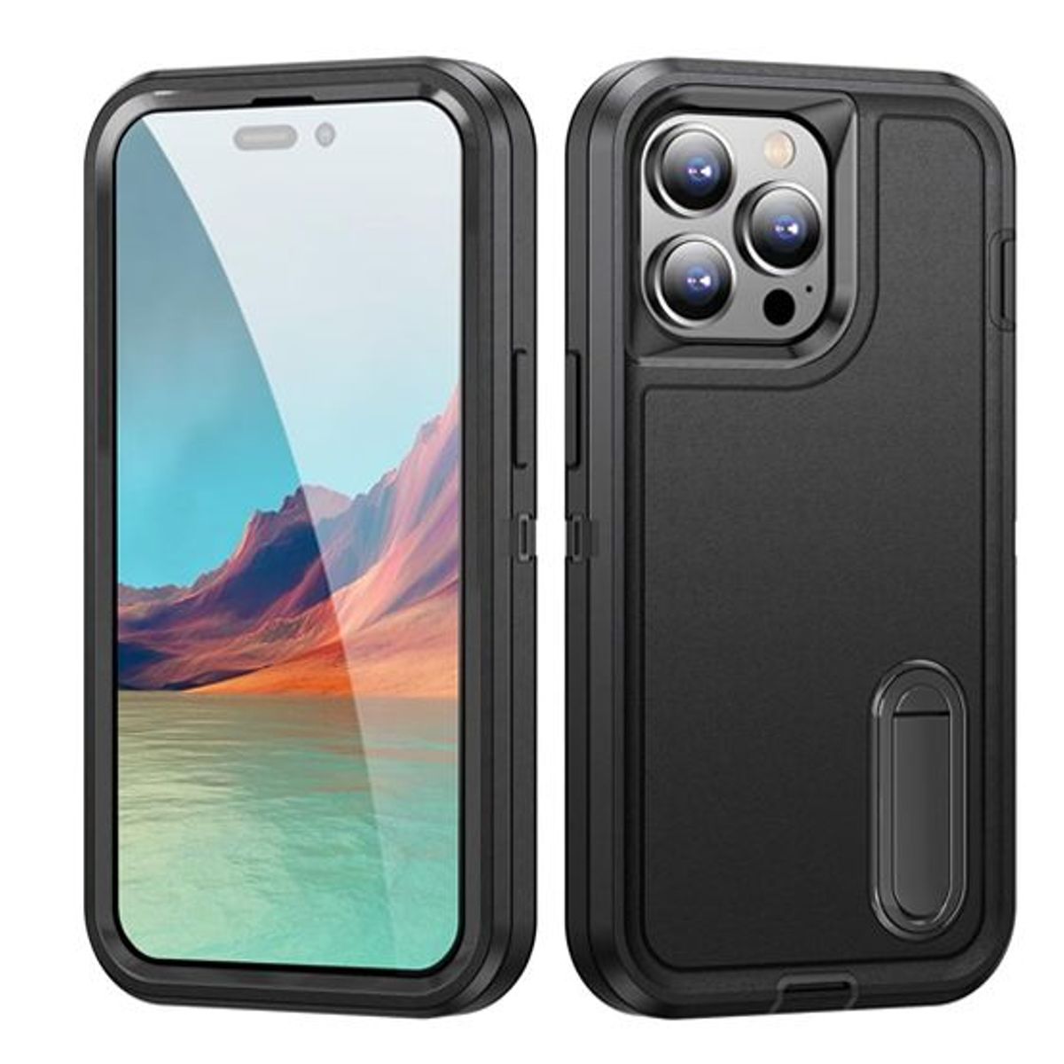 GENERICO - Case Adventurer Drop Plus Para Iphone 15 Pro Resistente - Negro