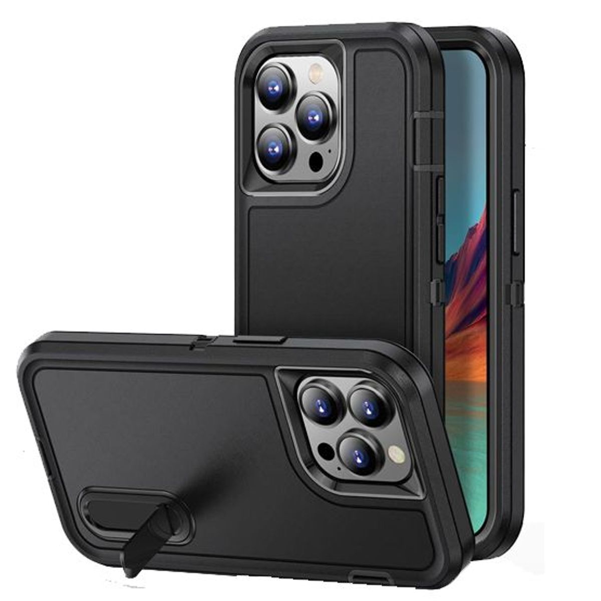 GENERICO - Case Adventurer Drop Plus Para Iphone 15 Pro Resistente - Negro