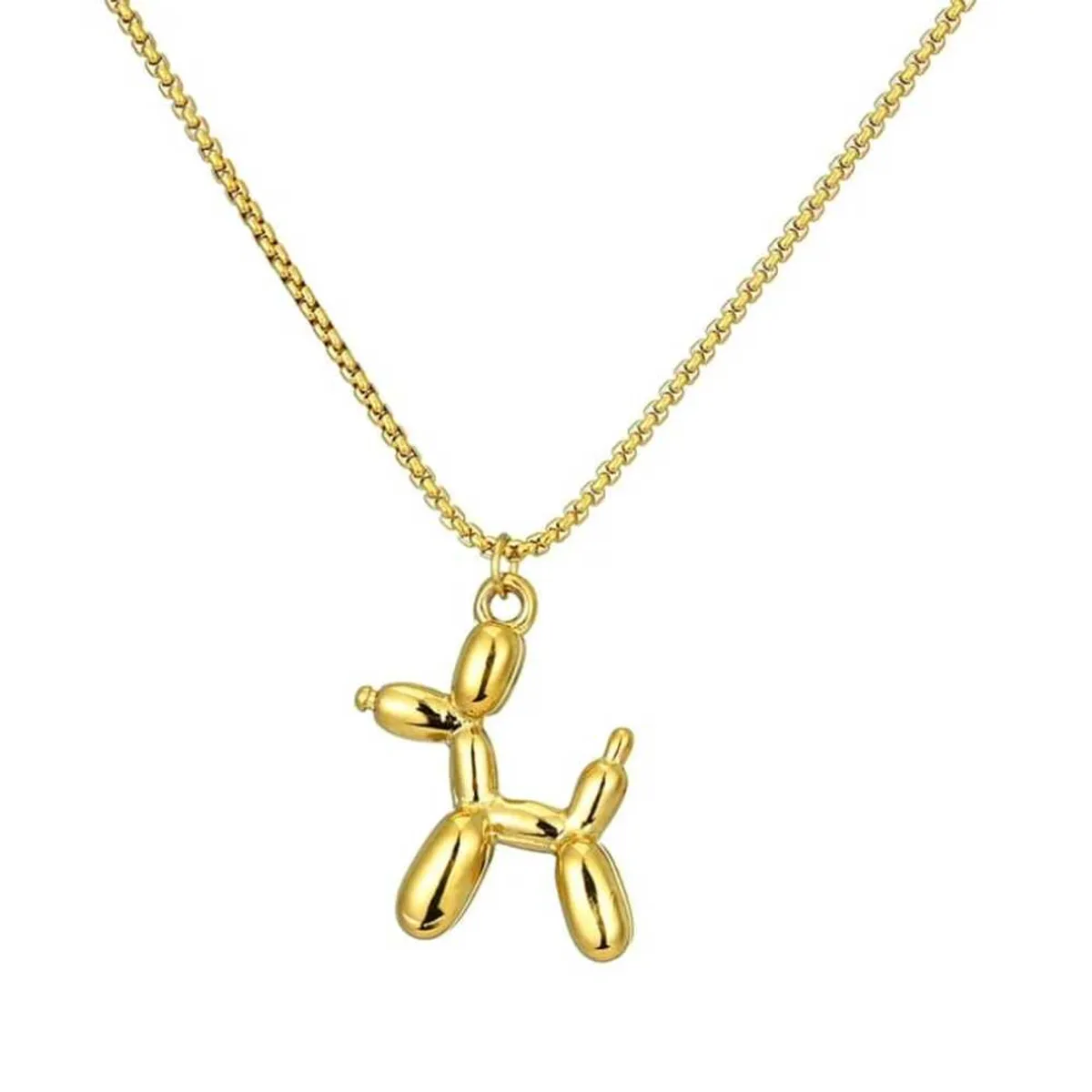 GENERICO - Collar Modelo Perrito bañado en Oro 18k