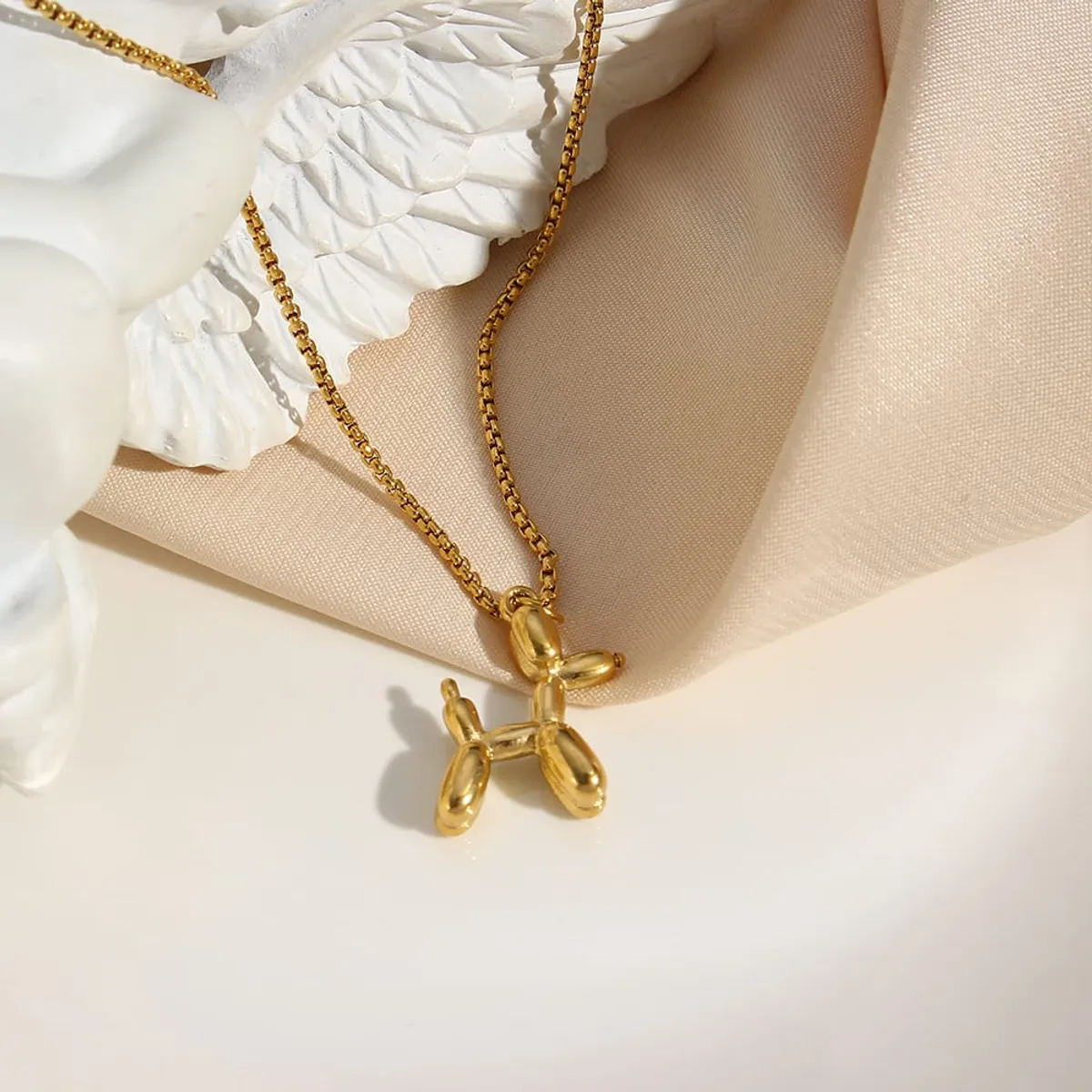 GENERICO - Collar Modelo Perrito bañado en Oro 18k